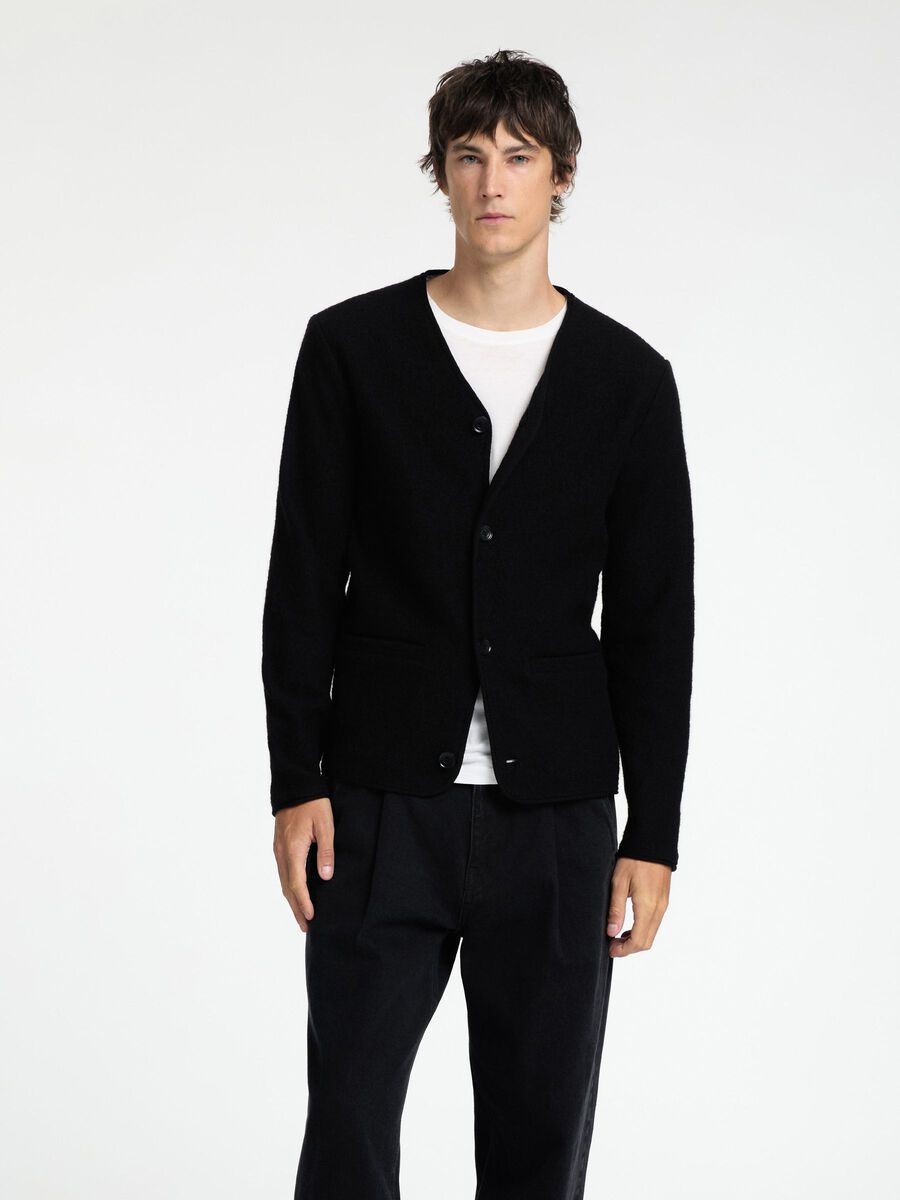 Selected WOLL STRICKJACKE, Black, highres - 16088546_Black_003.jpg