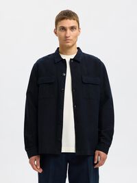 LINNENMIX OVERSHIRT, Sky Captain, highres