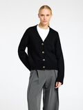 Selected WOOL BLEND KNITTED CARDIGAN, Black, highres - 16096553_Black_003.jpg