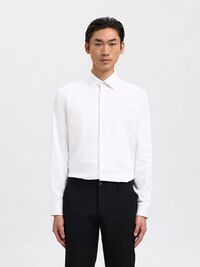 SLIM FIT HEMD, Bright White, highres