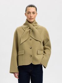 WOLLMIX JACKE, Slate Green, highres