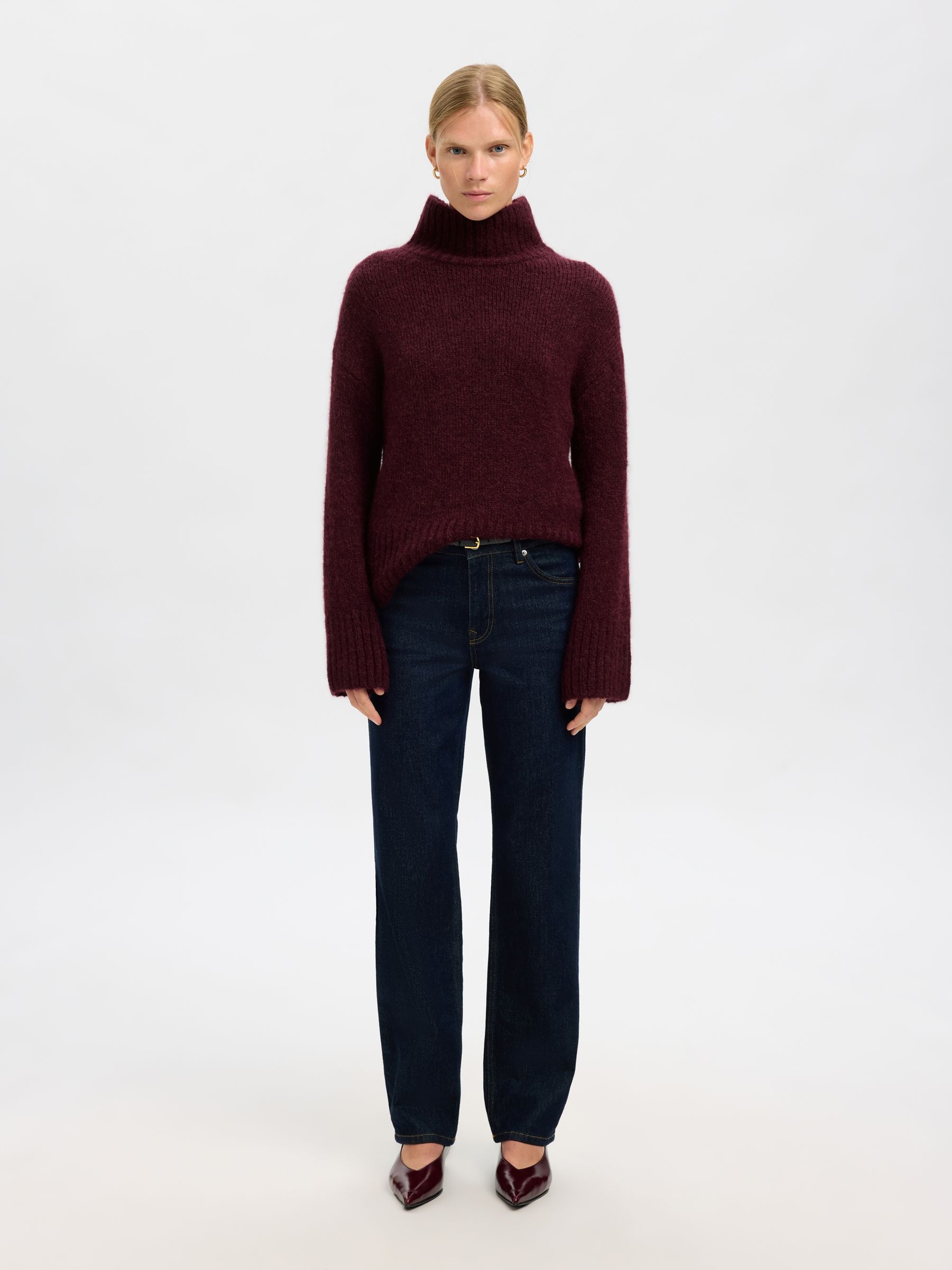 WOOL BLEND HIGH-NECK JUMPER, Fig, highres