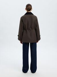 WAXED COTTON JACKET, Delicioso, highres