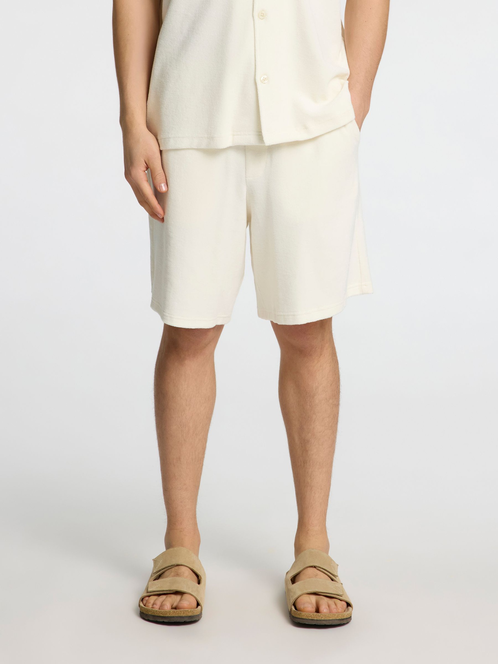 FROTTÉTYG SHORTS, Egret, highres