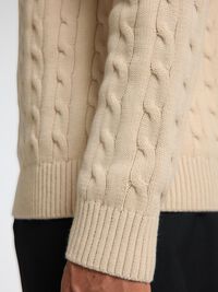 PULLOVER A MAGLIA, Oatmeal, highres