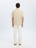 Selected PRINTED SHORT SLEEVED SHIRT, Oatmeal, highres - 16091381_Oatmeal_1184046_004.jpg