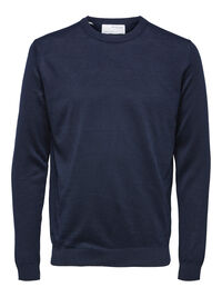 MANCHES LONGUES PULL, Navy Blazer, highres