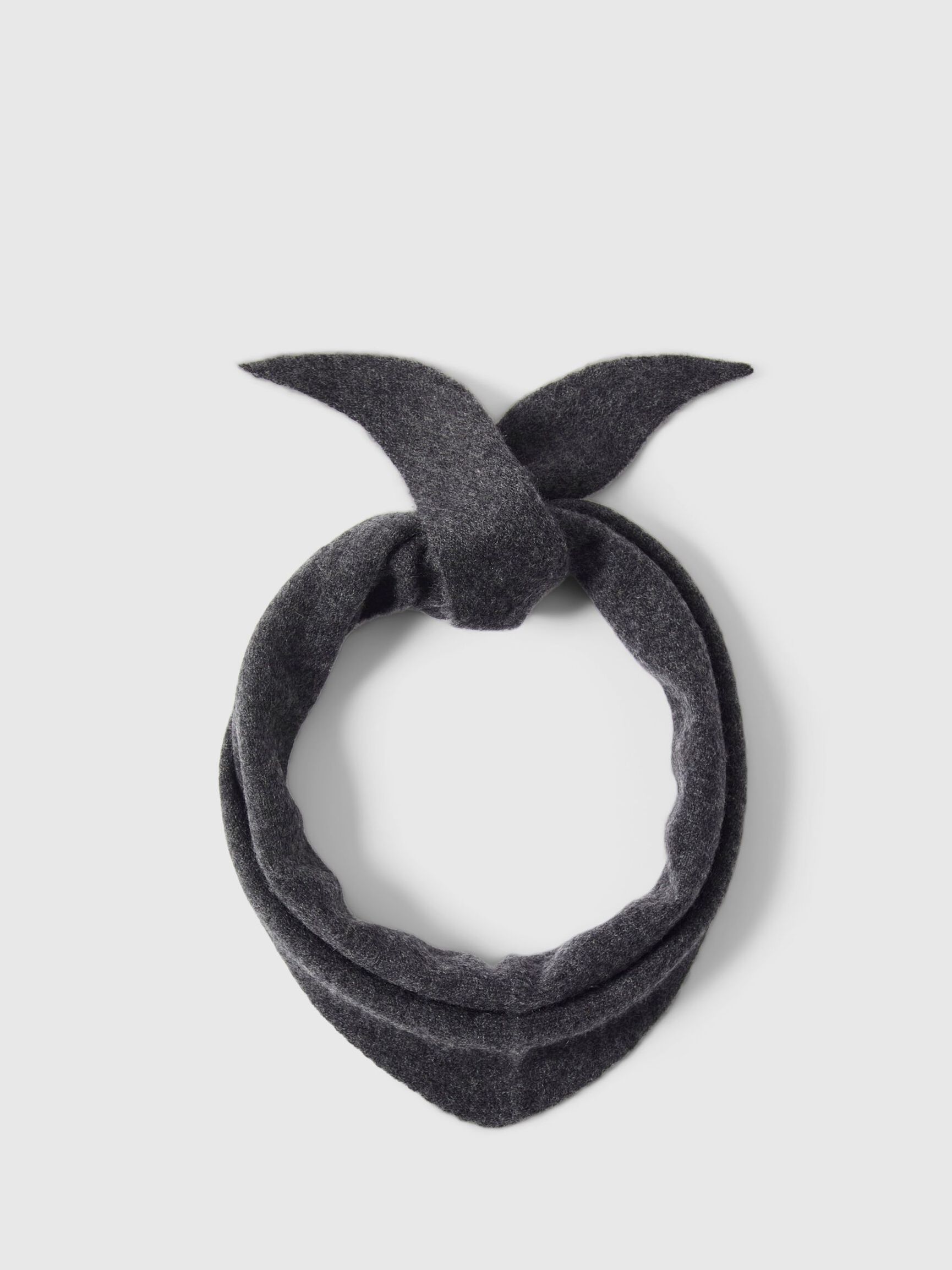 100% CASHMERE SCARF, Dark Grey Melange, highres