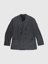 KARIERTER ZWEIREIHIGER BLAZER, Granite Grey, highres