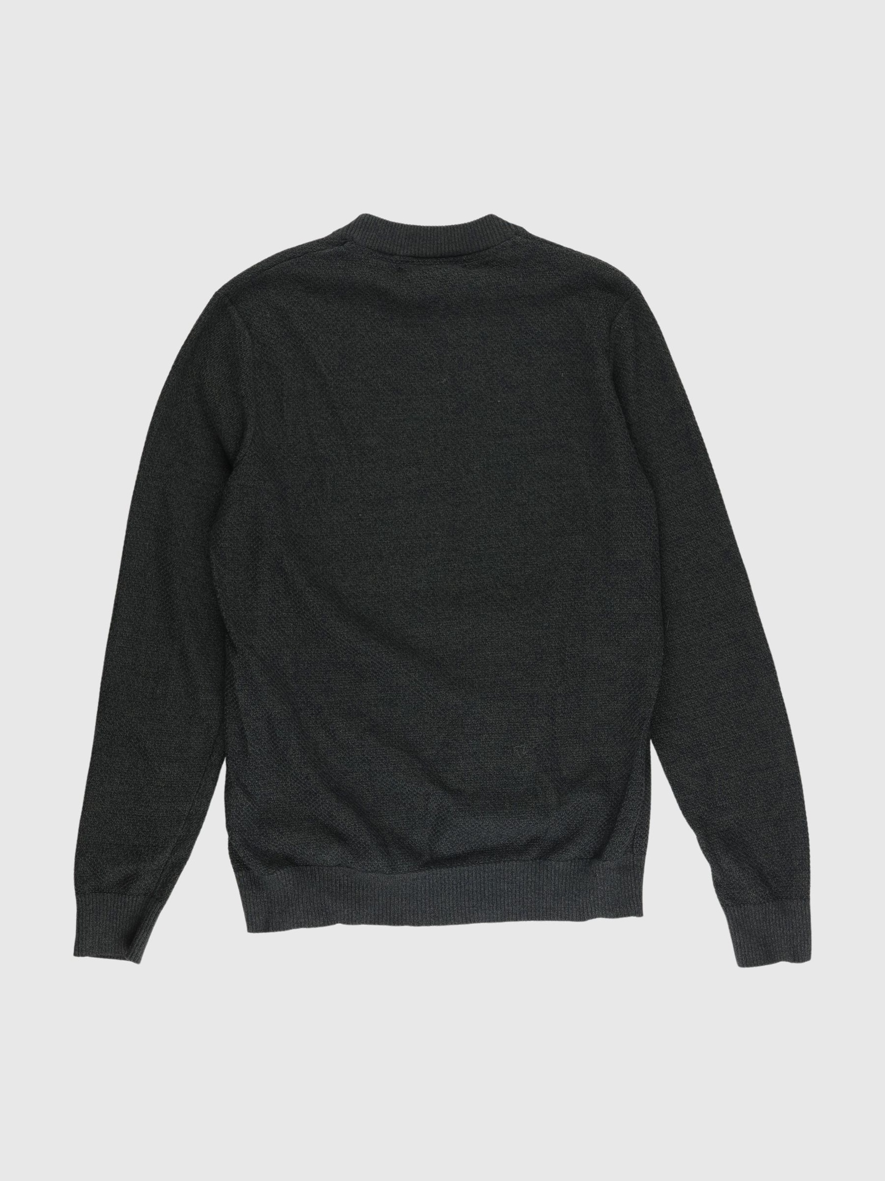 LONG SLEEVE KNITTED PULLOVER, Rosin, highres