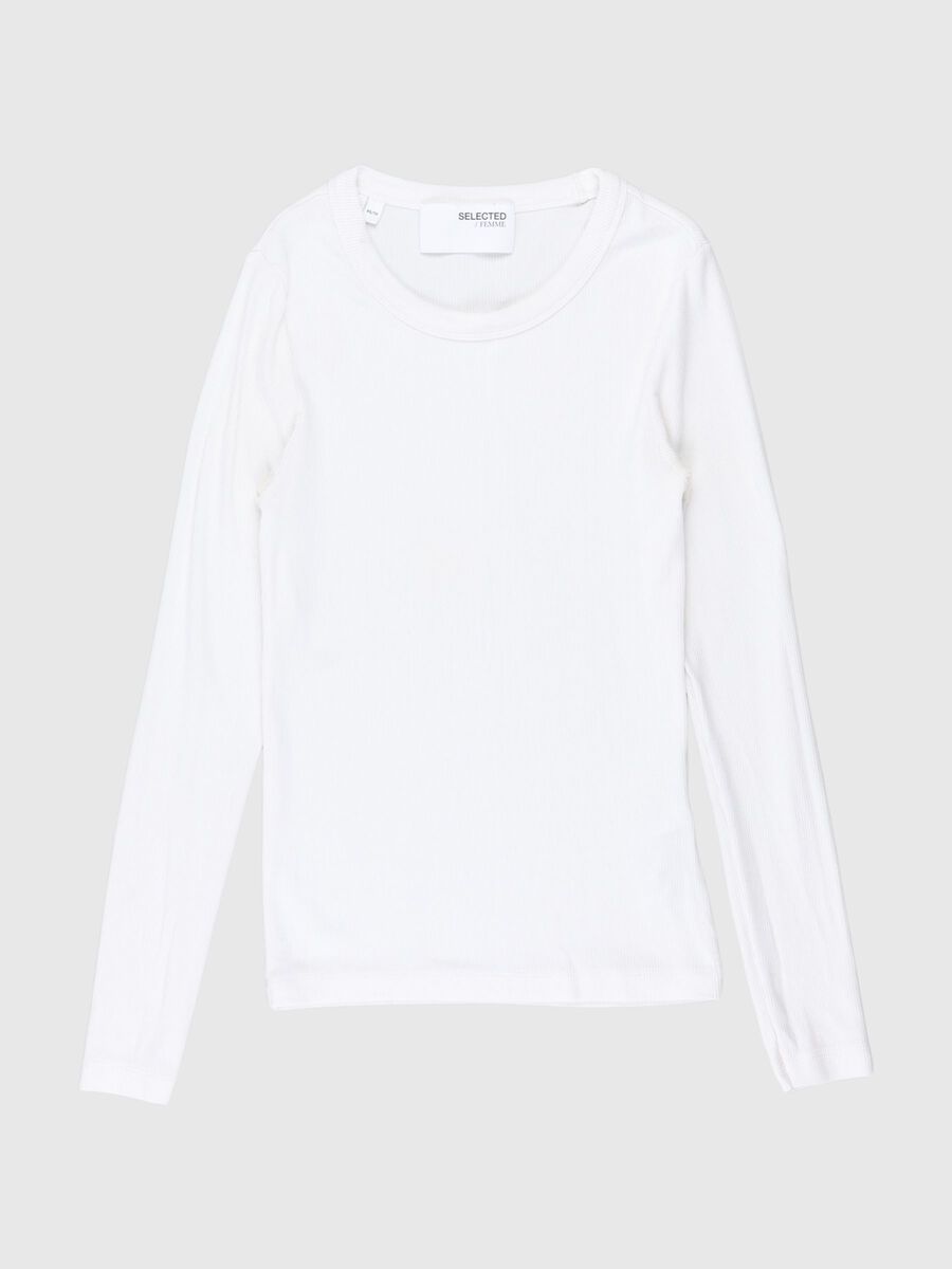 Selected LANGÄRMELIGES T-SHIRT, Bright White, highres - 80000279_BrightWhite_001.jpg