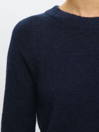 WOOL BLEND JUMPER, Dark Sapphire, highres