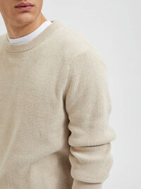 LONG SLEEVED JUMPER, Oatmeal, highres