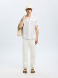 Selected 100% COTTON SHORT SLEEVED SHIRT, White, highres - 16097686_White_1183912_008.jpg