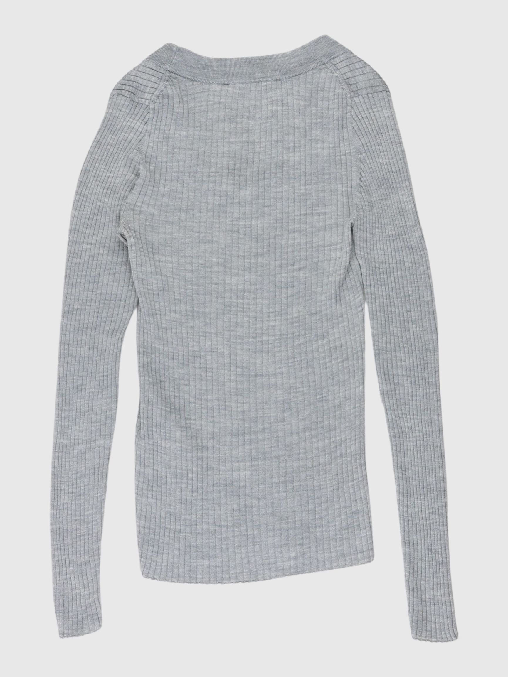 TIGHT FITTING JUMPER, Light Grey Melange, highres