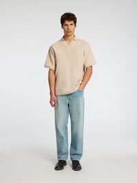 PRENDA DE MANGA CORTA POLO, Raw Cotton, highres