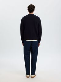 SWETER Z DZIANINY, Navy Blazer, highres