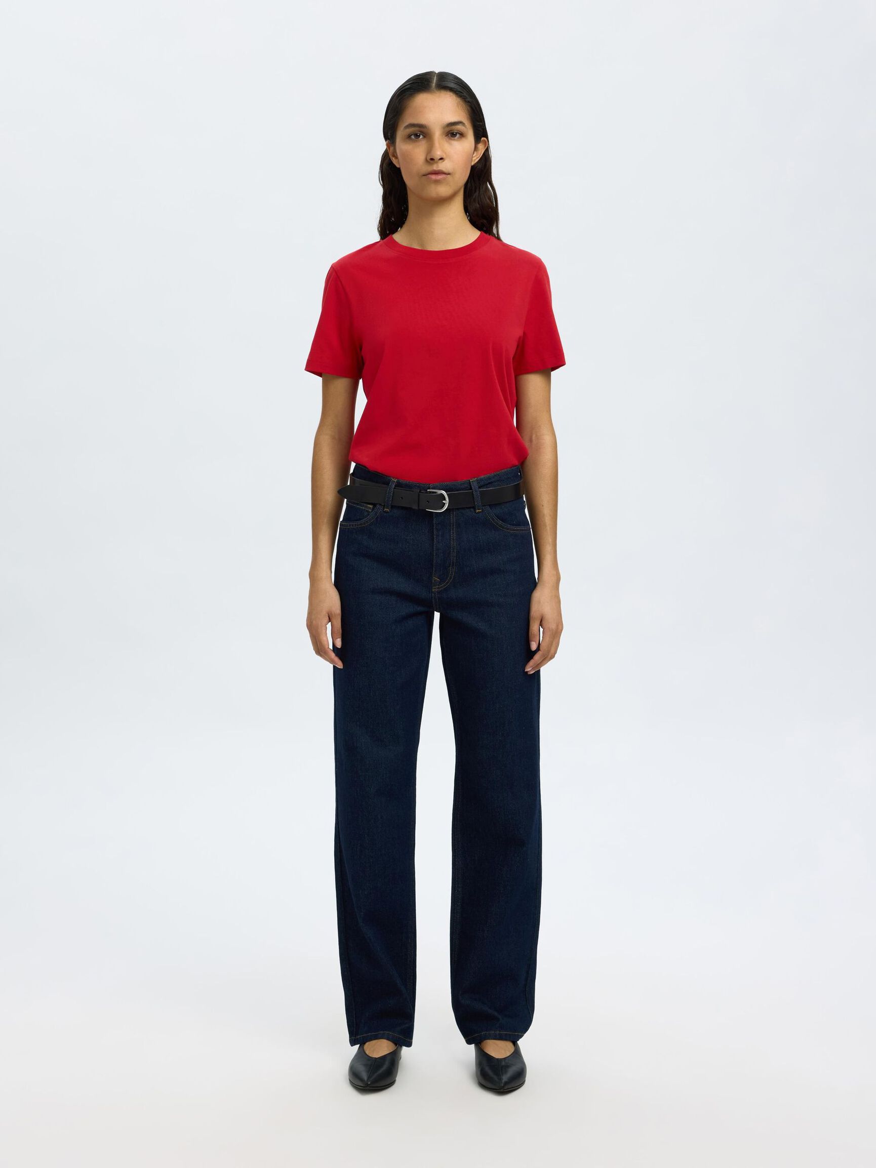 CLASSIC COTTON T-SHIRT, Equestrian Red, highres