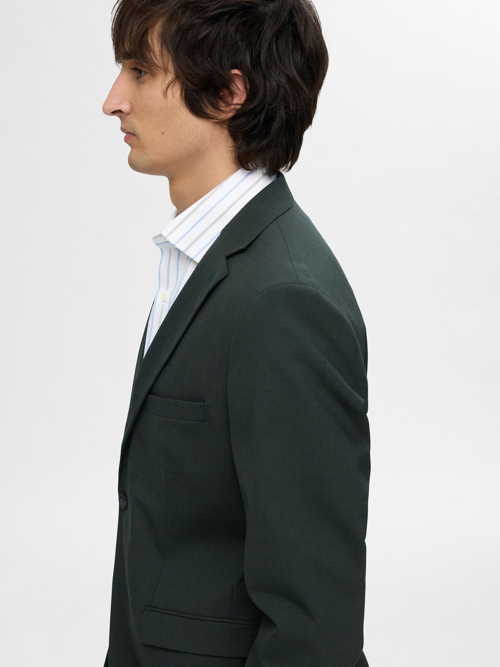 RANDIG SLIM FIT-SKJORTA, White, highres