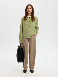 WOOL BLEND CARDIGAN, Lint, highres