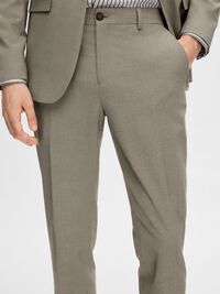 VISKOSEMIX SLIM FIT ANZUGHOSE, Brownie, highres