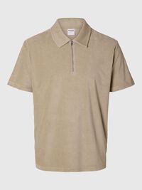 TERRYCLOTH POLO SHIRT, Pure Cashmere, highres