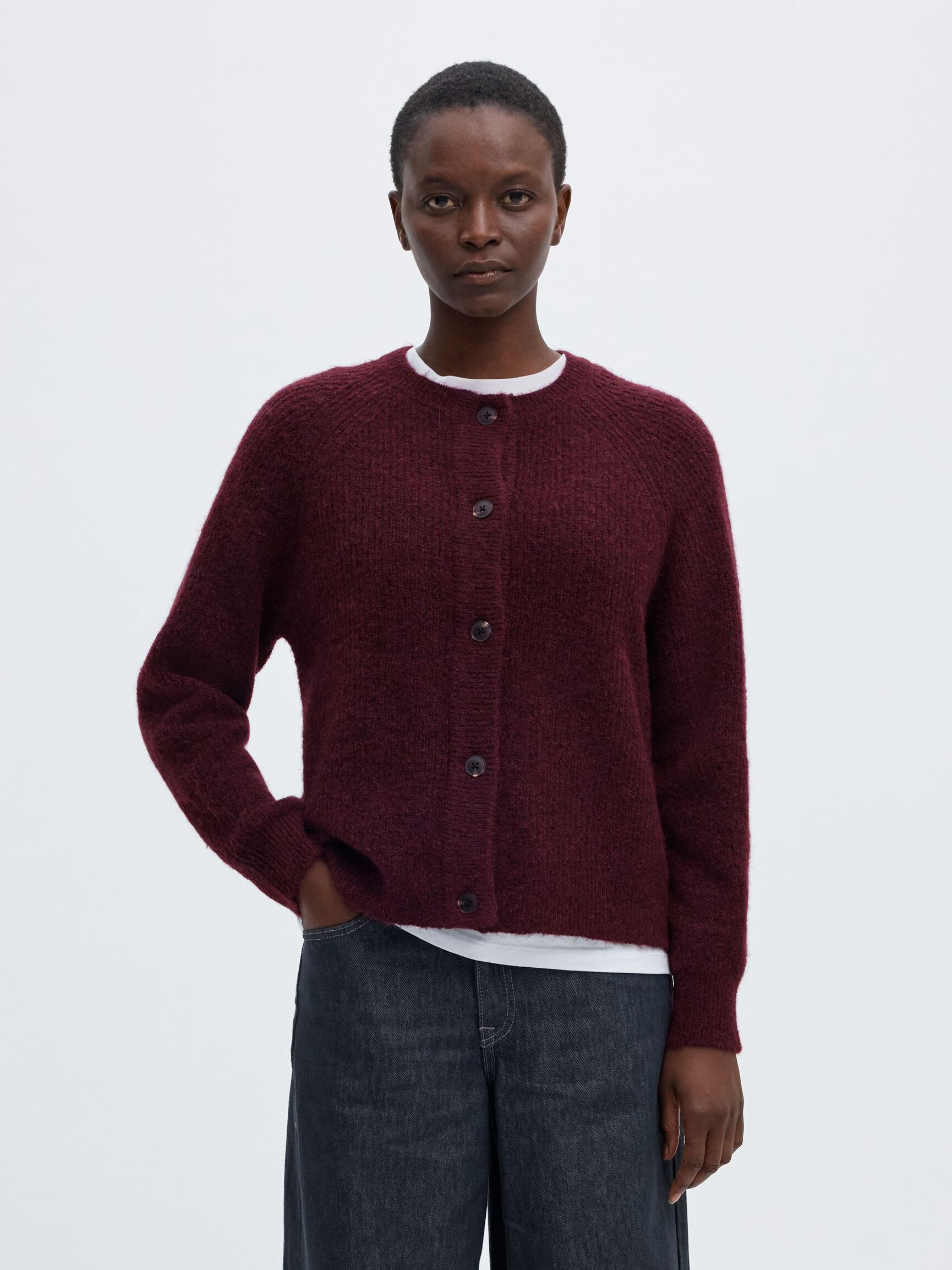 WOOL BLEND CARDIGAN, Fig, highres
