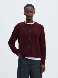WOOL BLEND CARDIGAN, Fig, highres