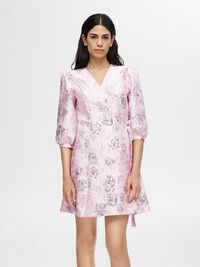GEBLOEMDE JACQUARD WIKKELJURK, Cradle Pink, highres