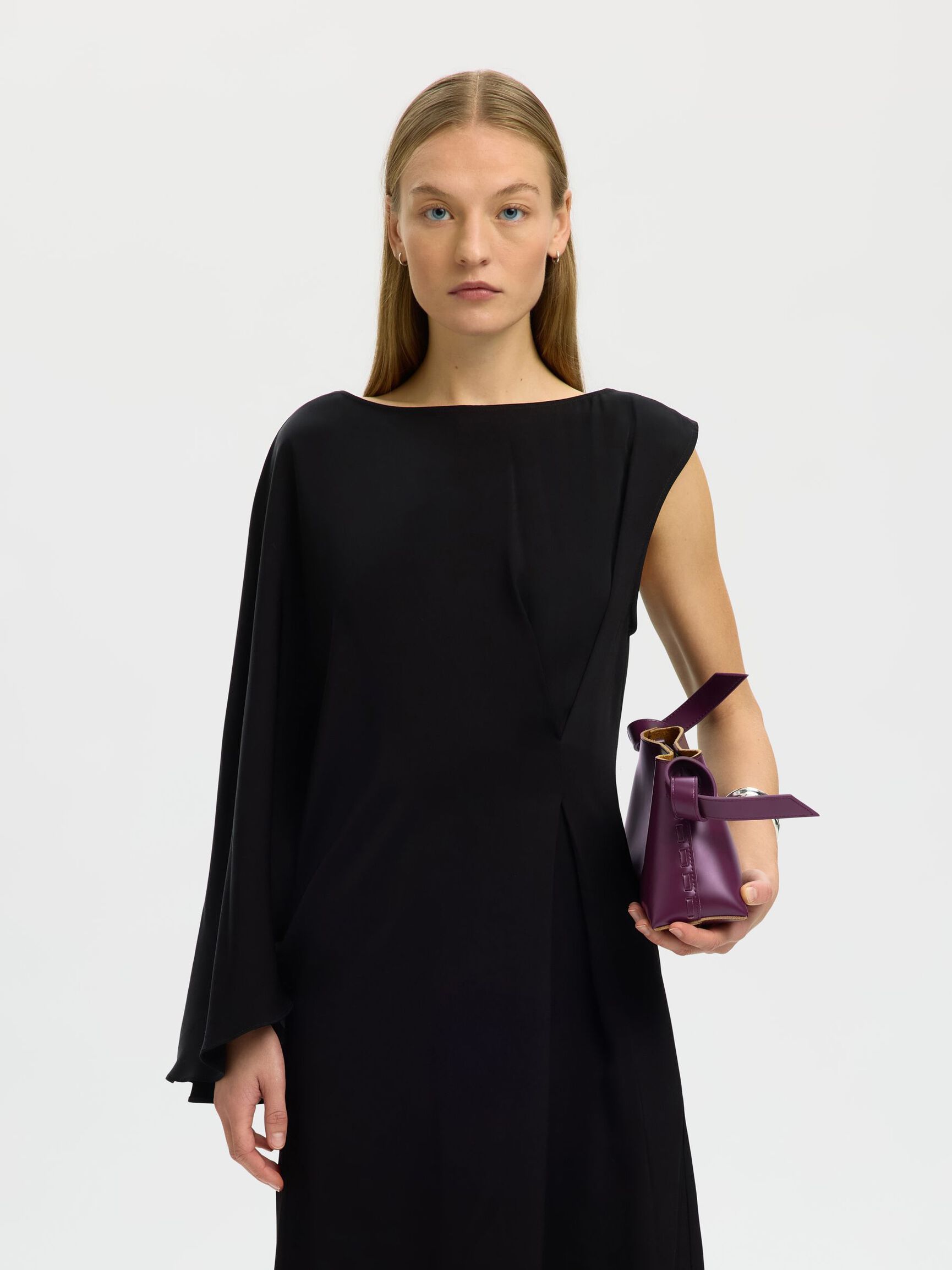 SMALL LEREN TAS, Fig, highres