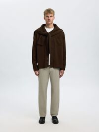 196 STRAIGHT FIT TROUSERS, Sand, highres