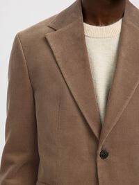 DE CORDEROY, CORTE REGULAR BLAZER, Brownie, highres