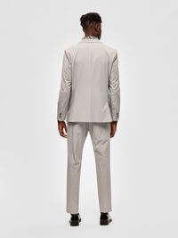 COUPE SLIM EN VISCOSE MÉLANGÉE BLAZER, Plaza Taupe, highres
