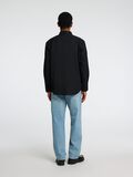 Selected RELAXED FIT TWILL SHIRT, Black, highres - 16096877_Black_004.jpg