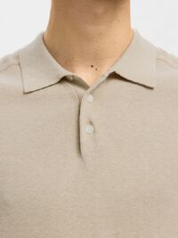 EN MAILLE POLO, Oatmeal, highres