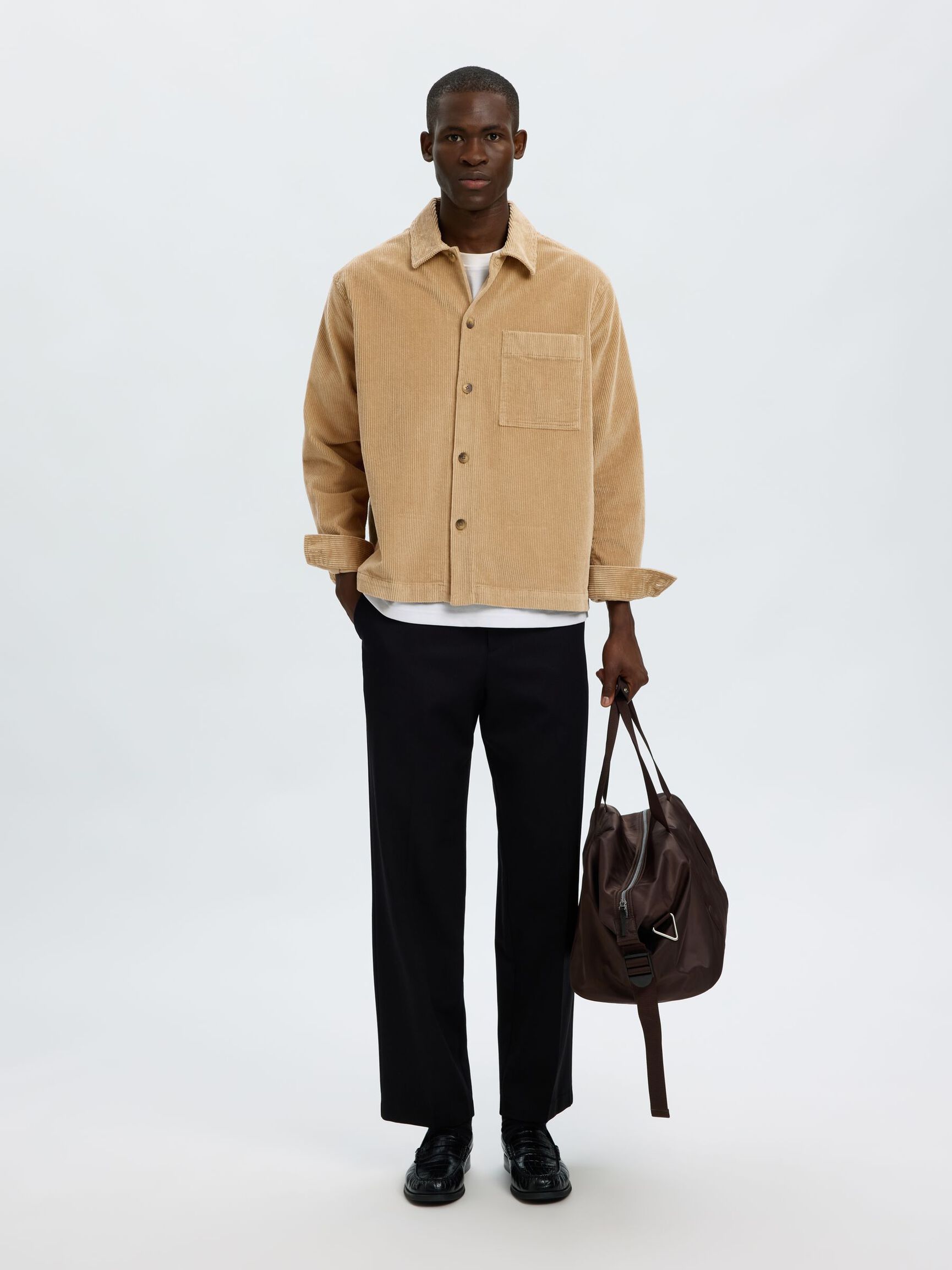 CORDUROY OVERSHIRT, Cornstalk, highres