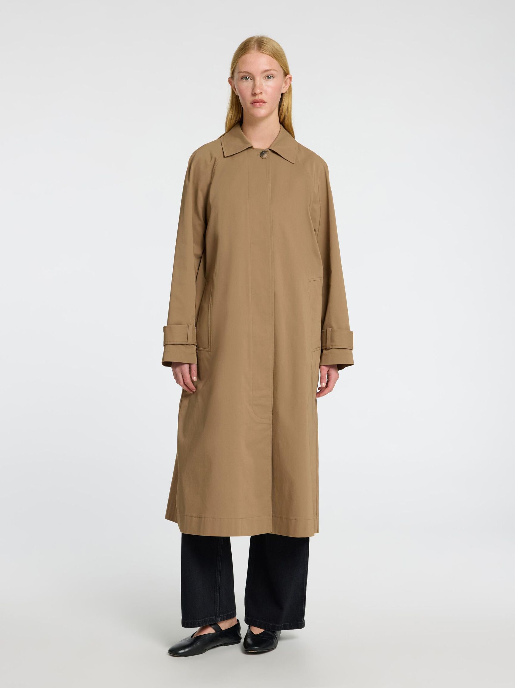 TAILORED LONG COAT, Sepia Tint, highres