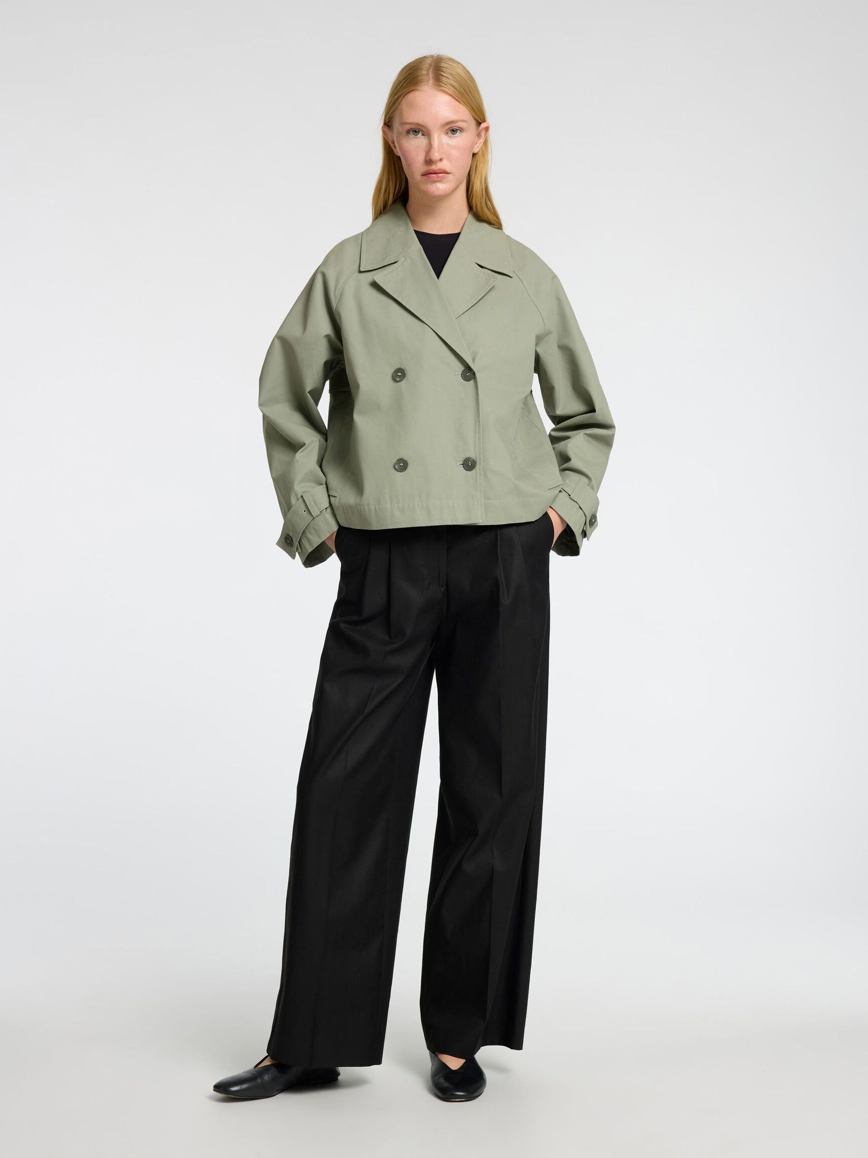 KURZER TRENCHCOAT, Vetiver, highres