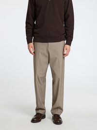 220 LOOSE-FIT TROUSERS, Sand, highres