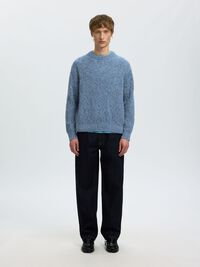 100% COTTON PULLOVER, Blue Horizon, highres