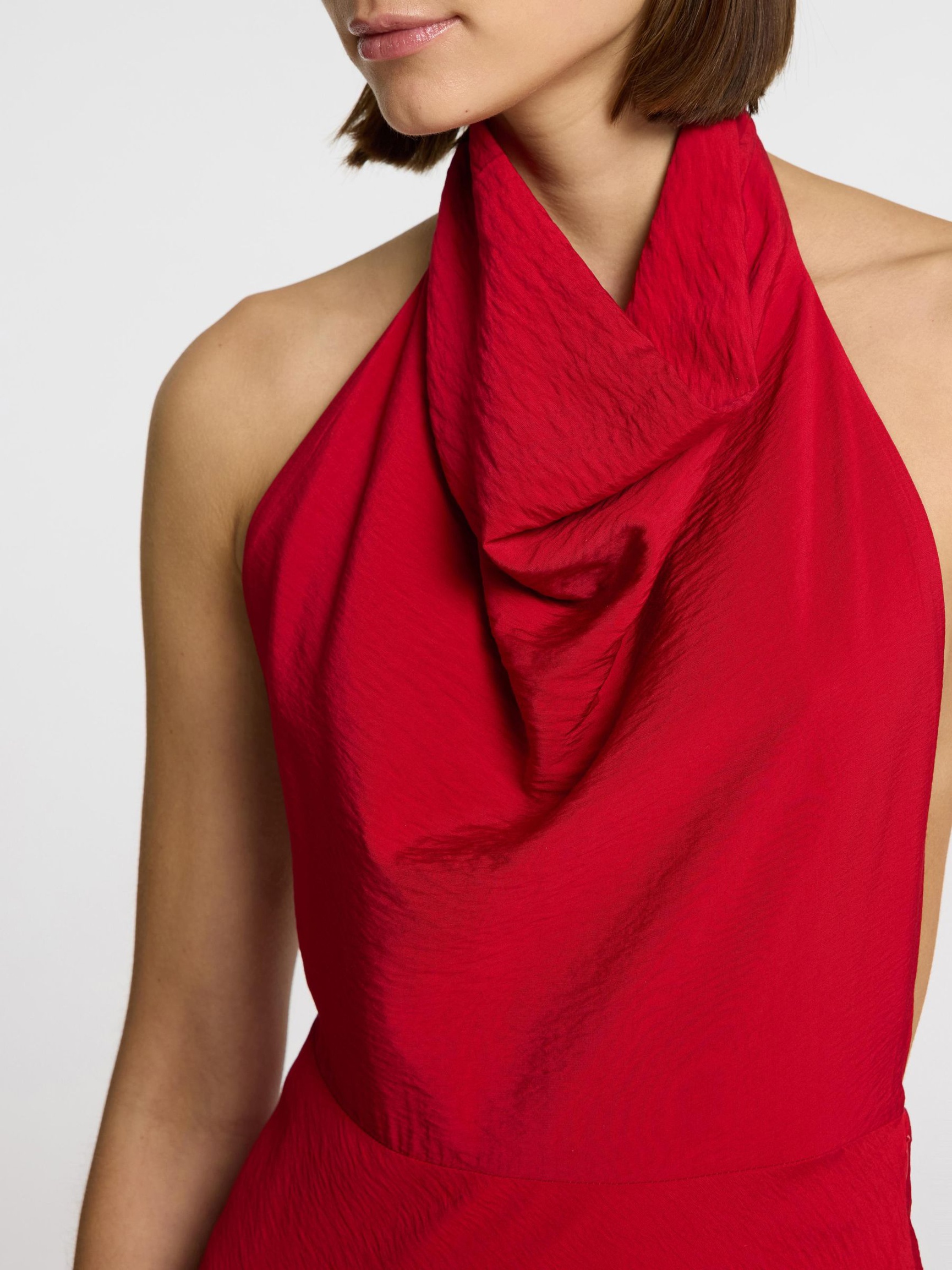 VESTITO CON SCOLLO ALL'AMERICANA, Savvy Red, highres