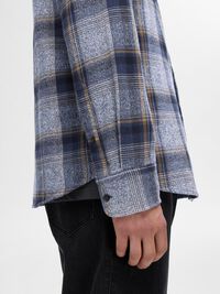 100% COTTON FLANNEL SHIRT, Sky Captain, highres