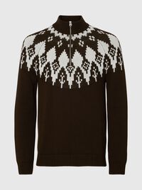 ORGANIC COTTON HALF-ZIP JUMPER, Delicioso, highres
