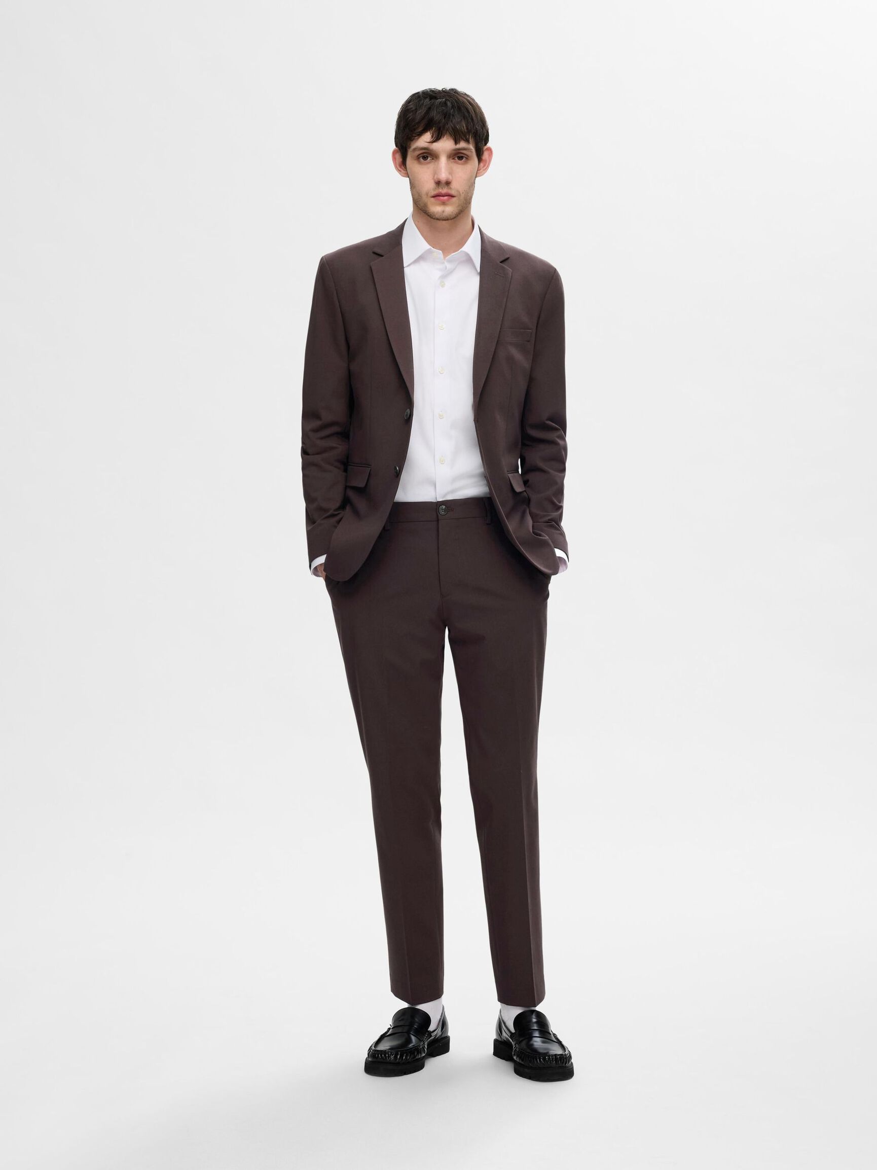 175 SLIM FIT BROEK, Chocolate Torte, highres