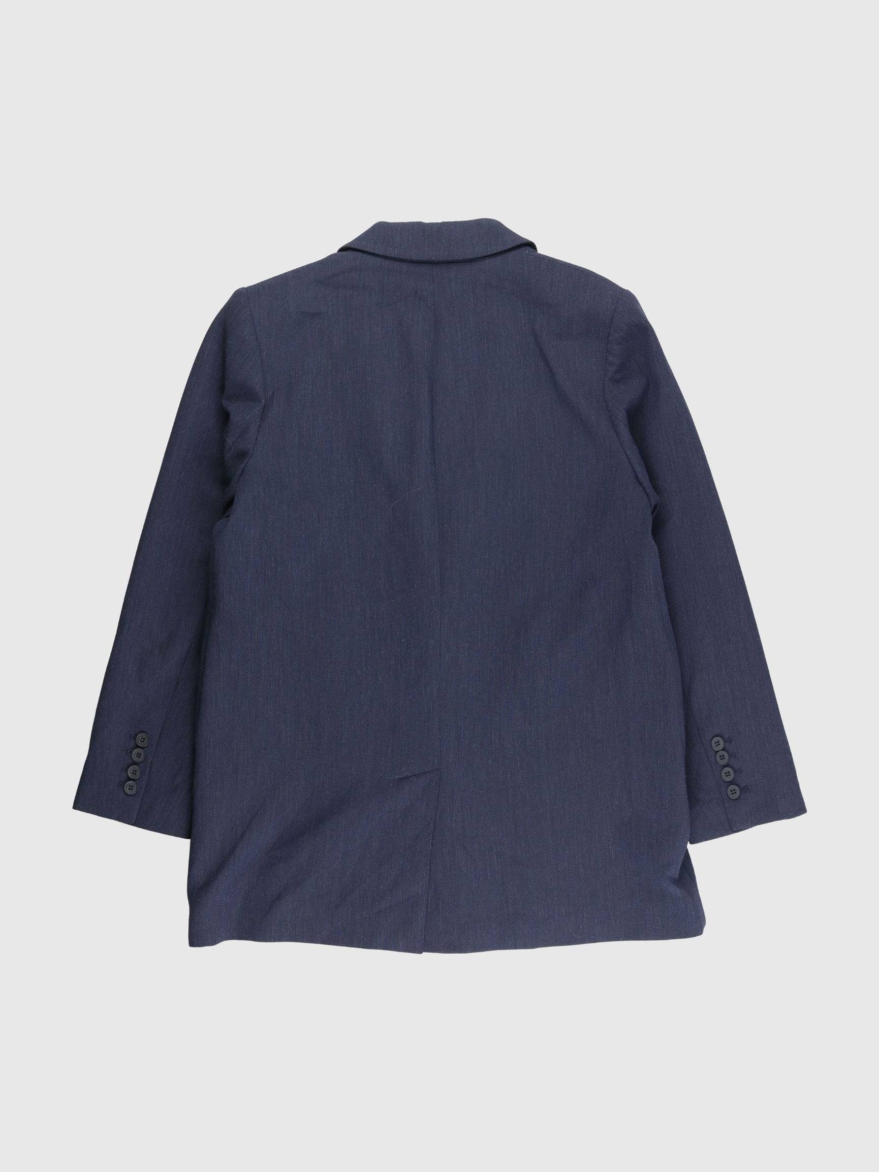 VISKOSEBLANDING OVERSIZED BLAZER, Dark Sapphire, highres