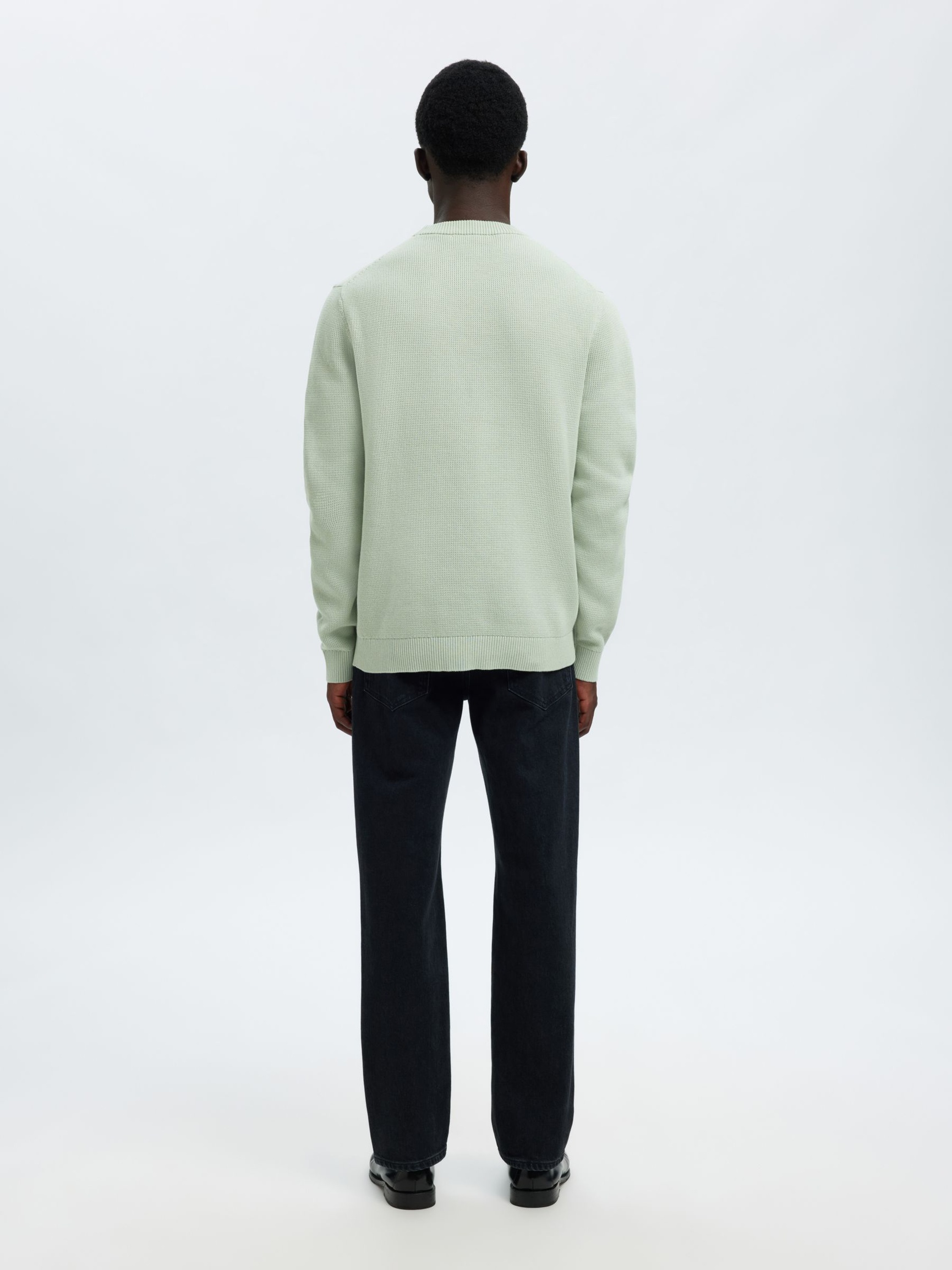 CREWNECK PULLOVER, Aqua Gray, highres