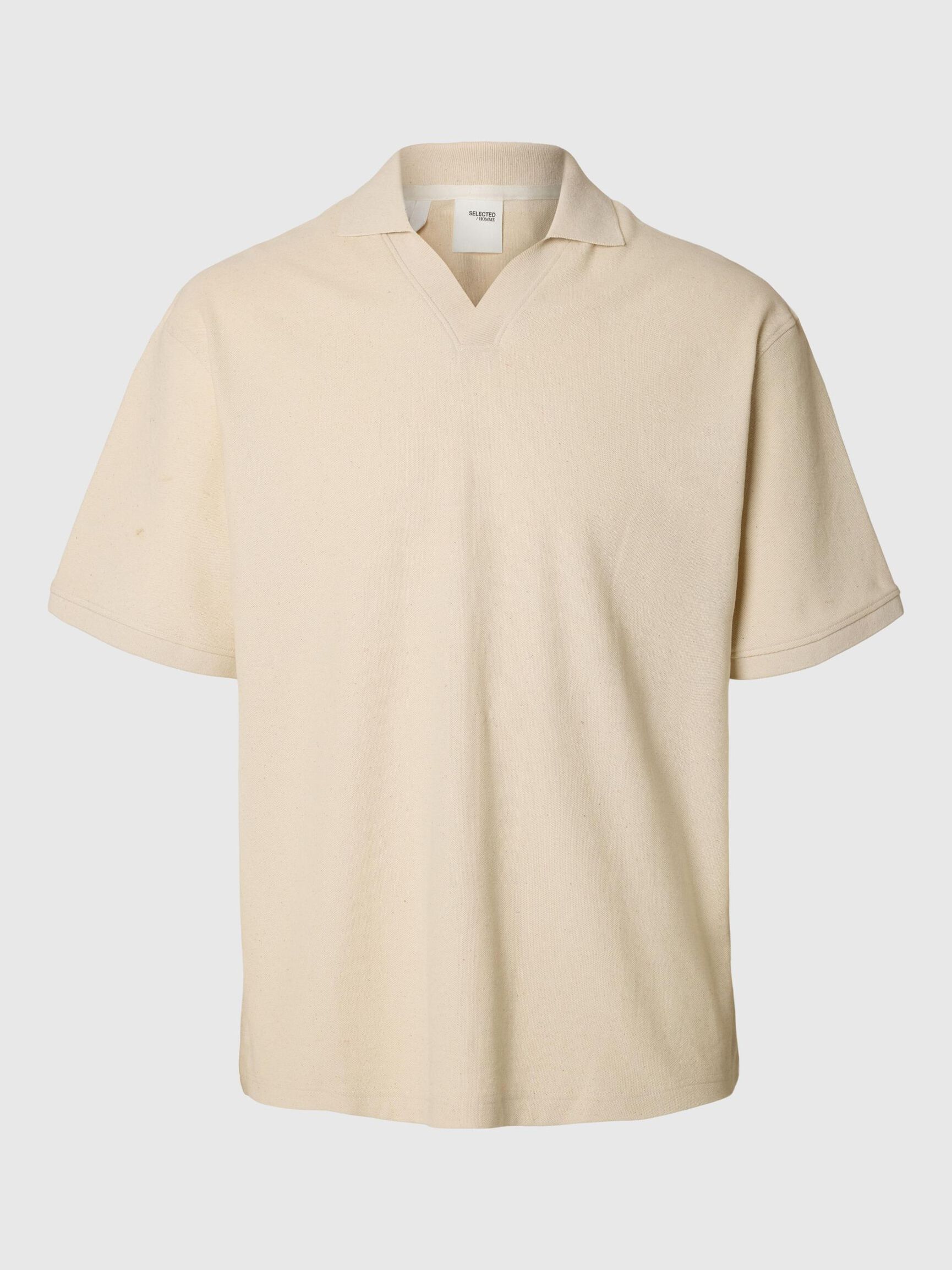 PRENDA DE MANGA CORTA POLO, Raw Cotton, highres