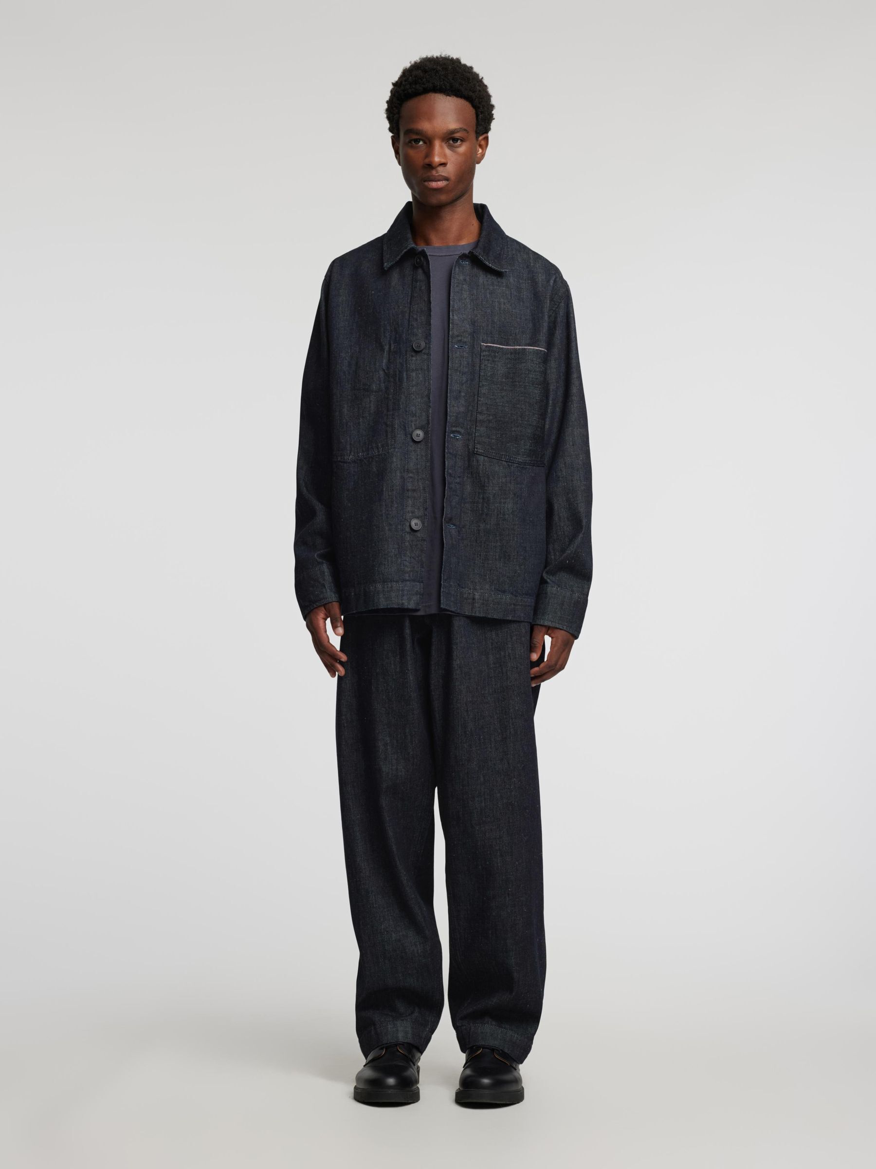 SELVEDGE DENIM JEANS, Blue Denim, highres