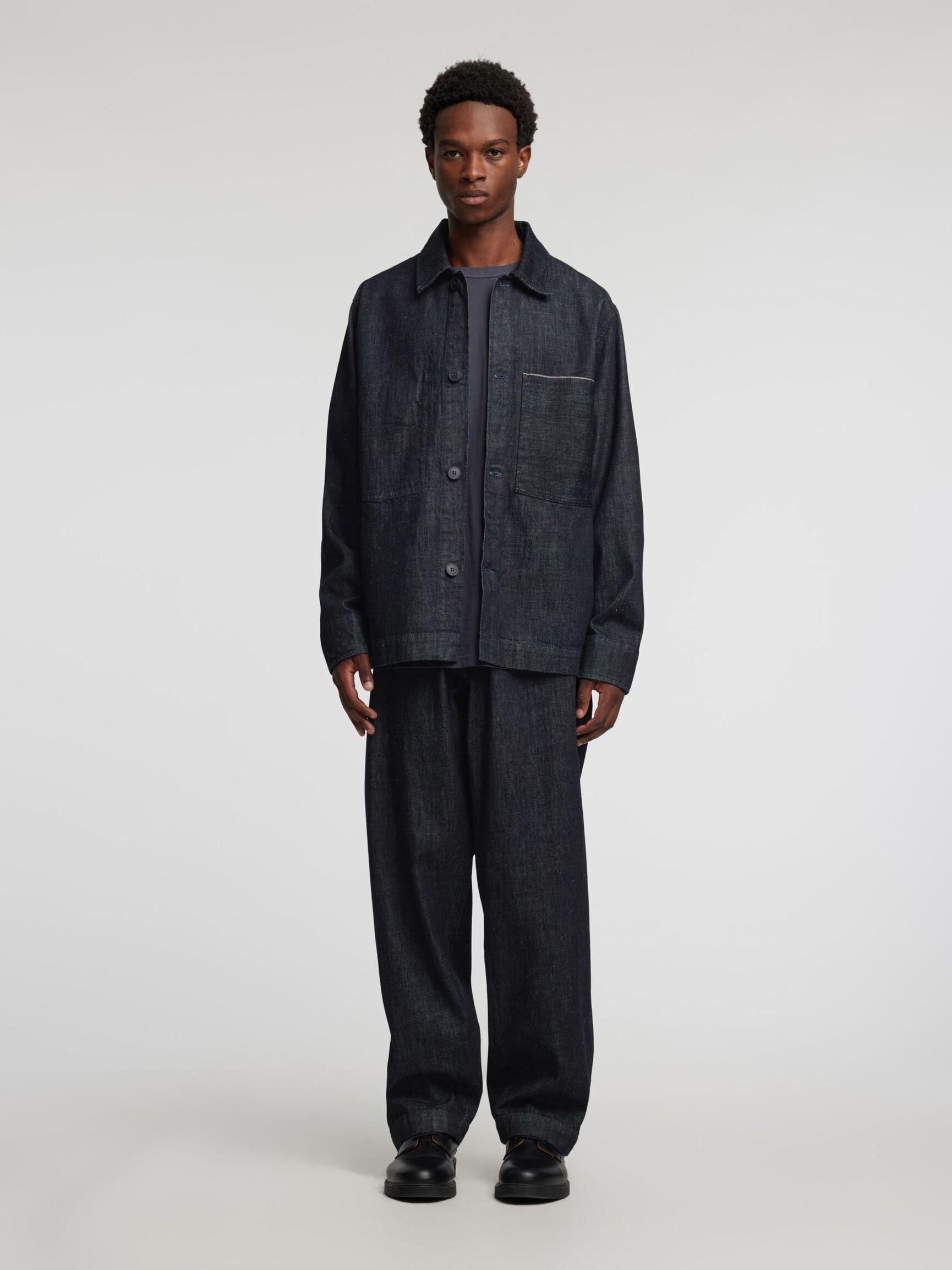 SELVEDGE DENIM JEANS, Blue Denim, highres