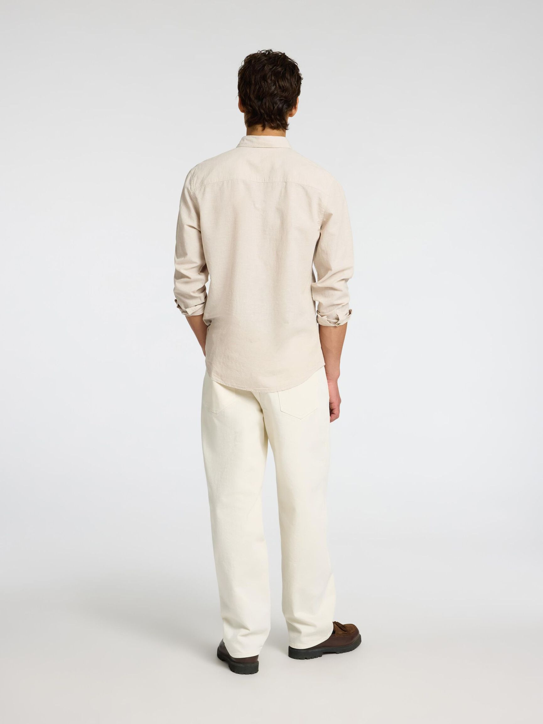 LONG SLEEVED SHIRT, Pure Cashmere, highres